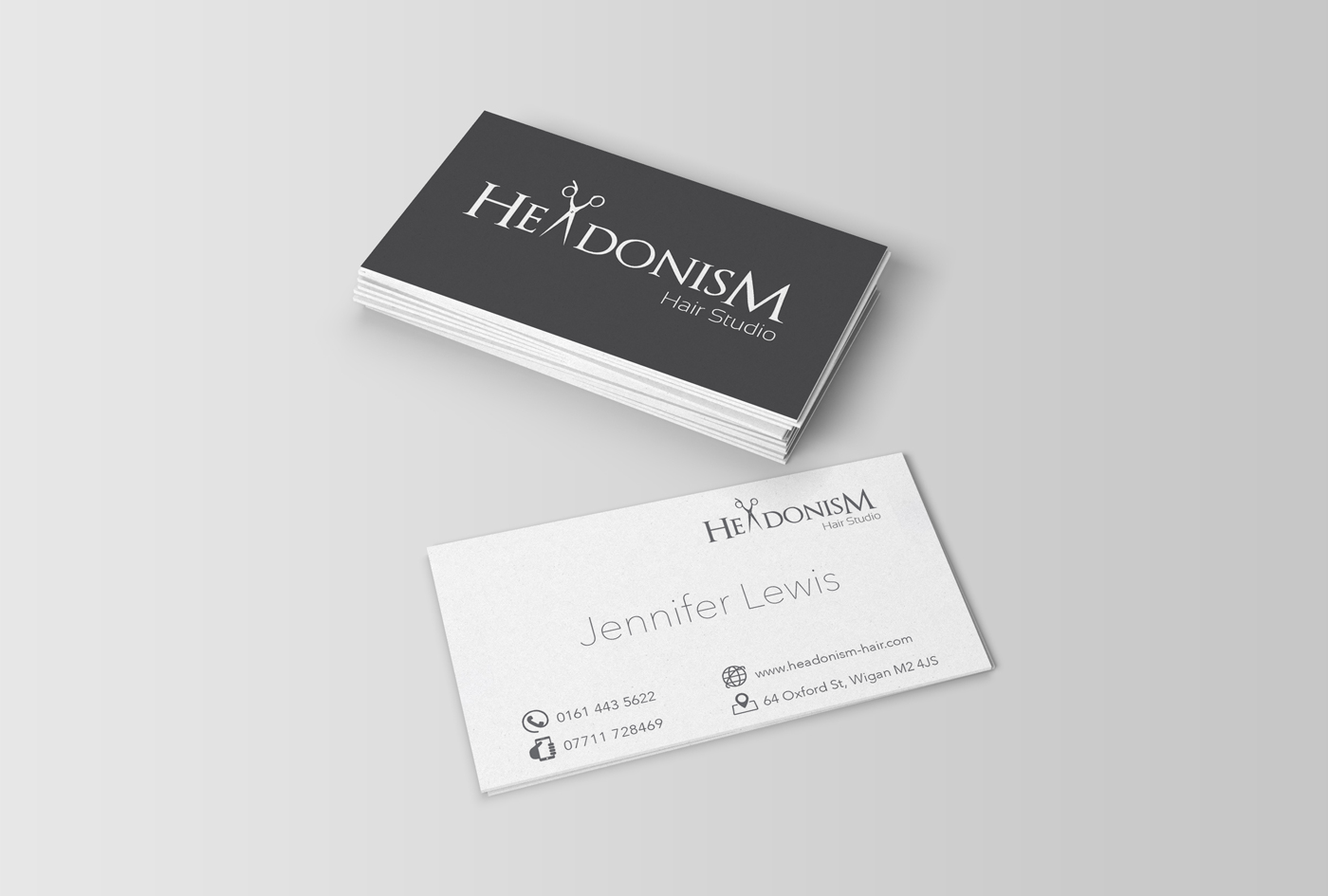 Headonism Business Cards