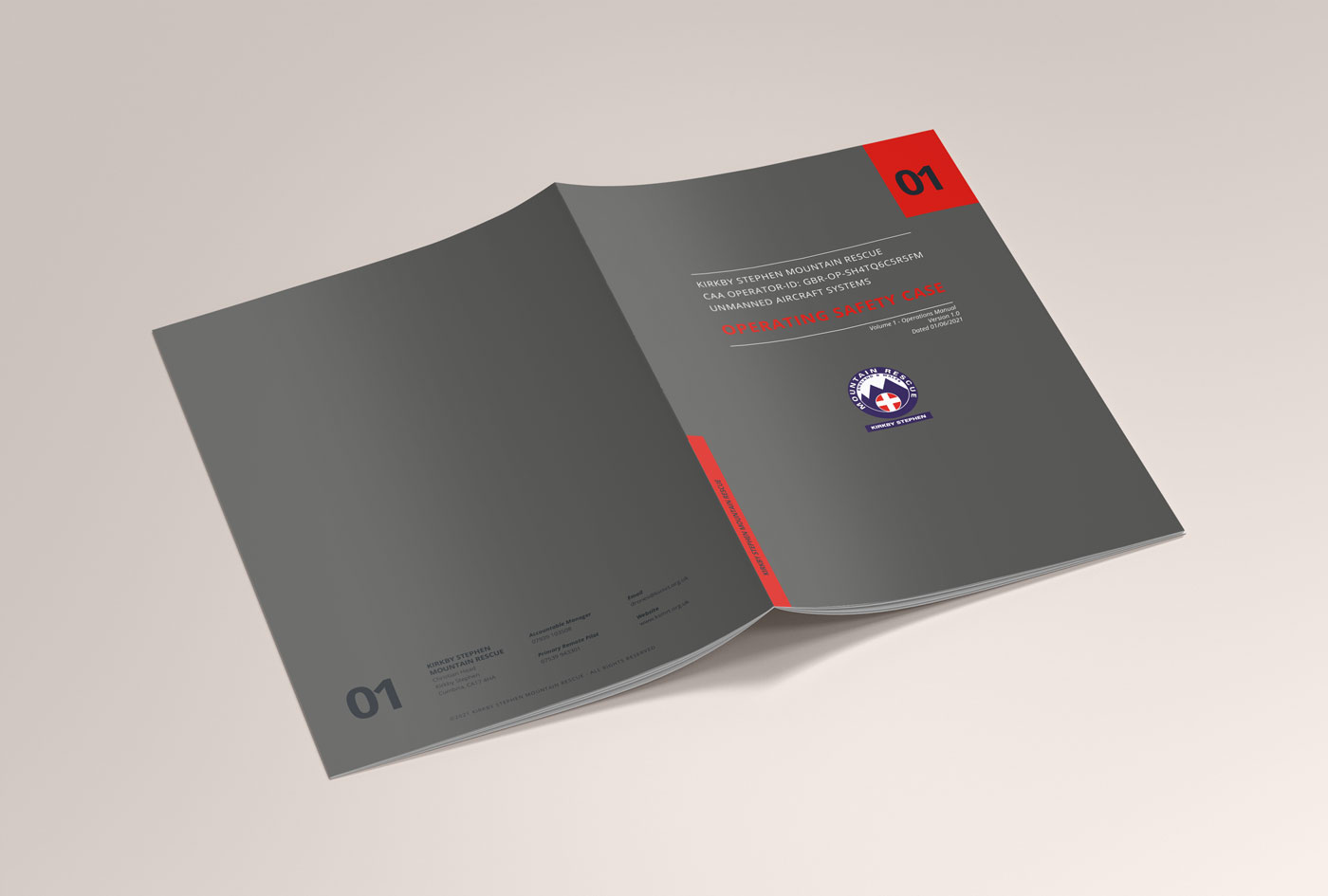 CAA Operating Safety Case brochure design