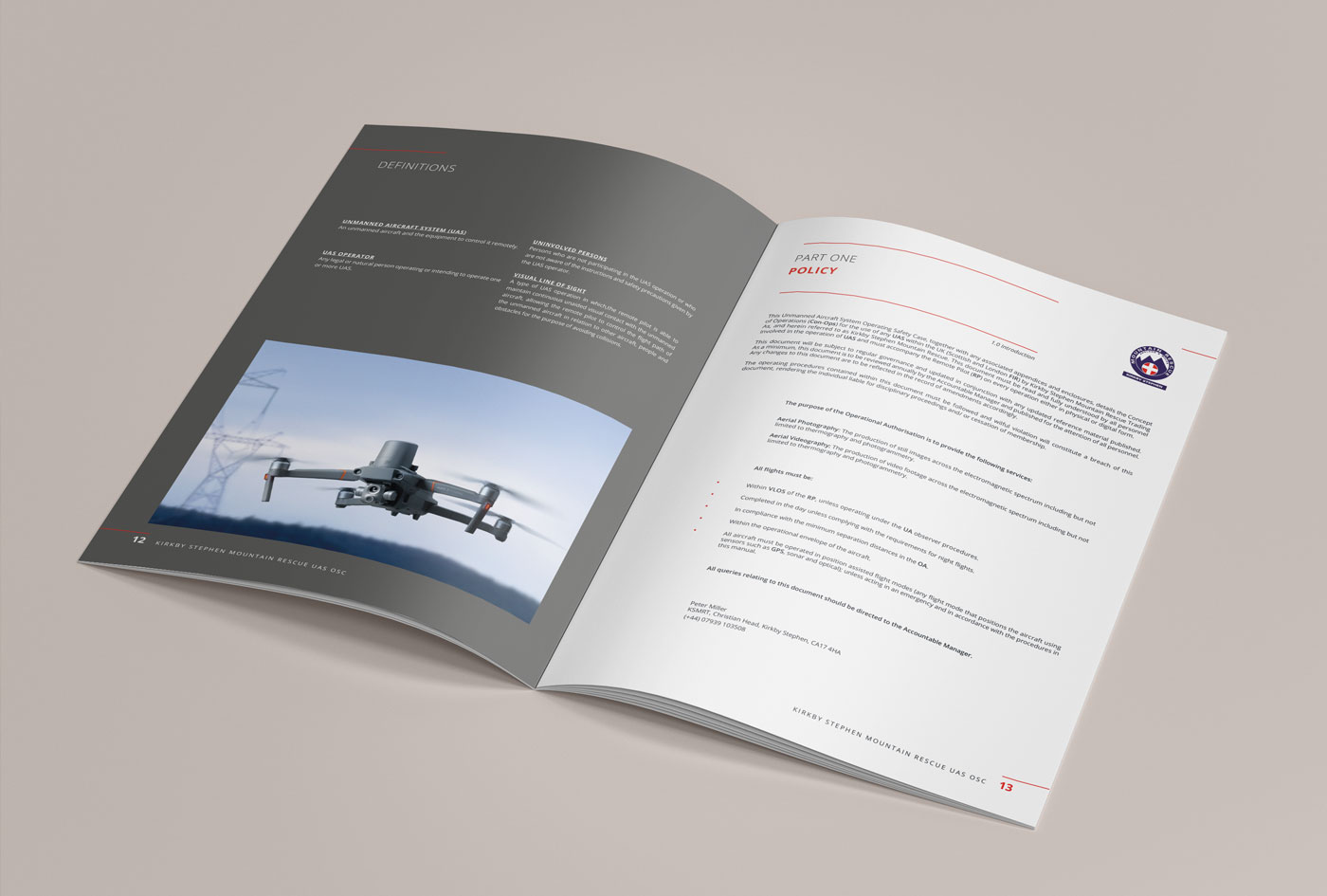 CAA Operating Safety Case brochure design