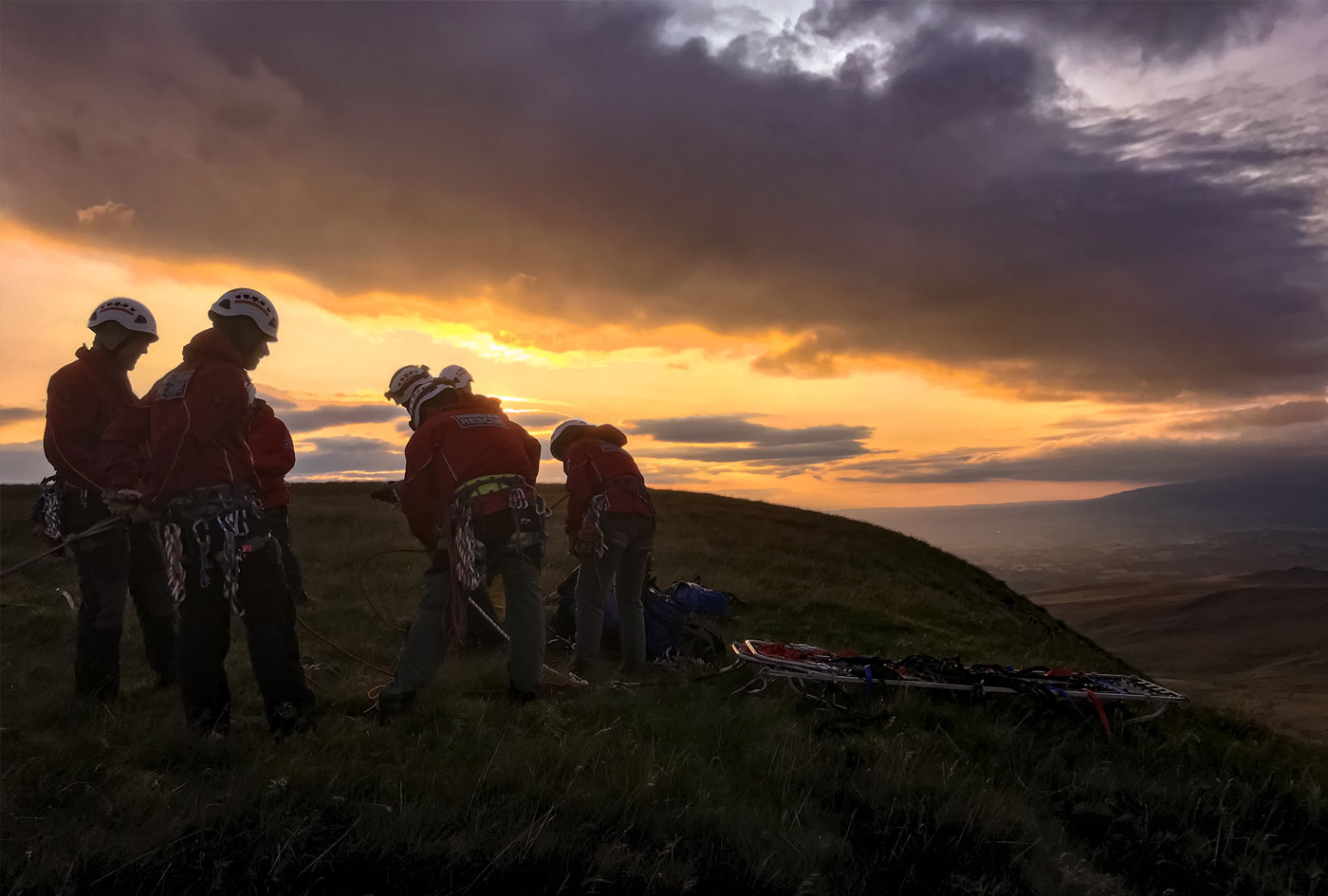 Rescue Training on the fell