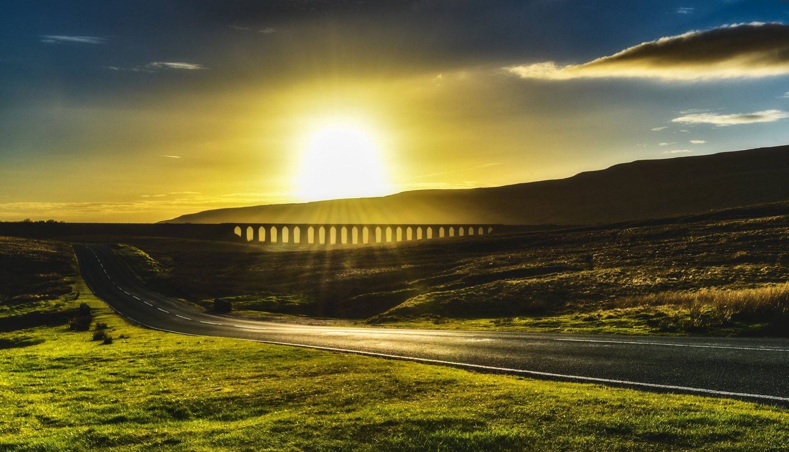 Sunrise over Ribblehead Viaduct in the Yorkshire Dales